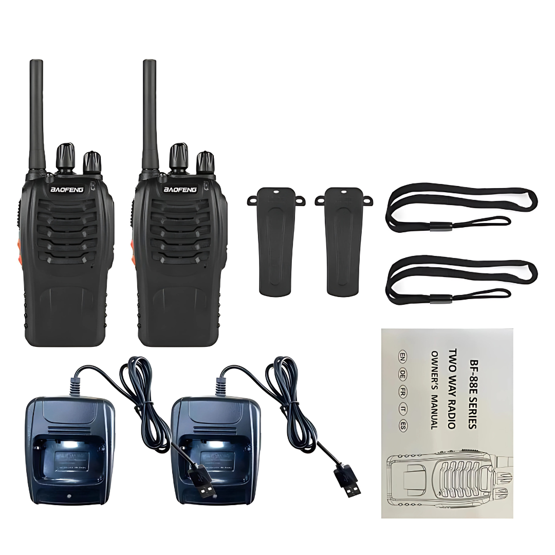 Doble Radio BAOFENG - Coordinación rápida en cualquier situación: perfecto para seguridad, eventos y aventura.