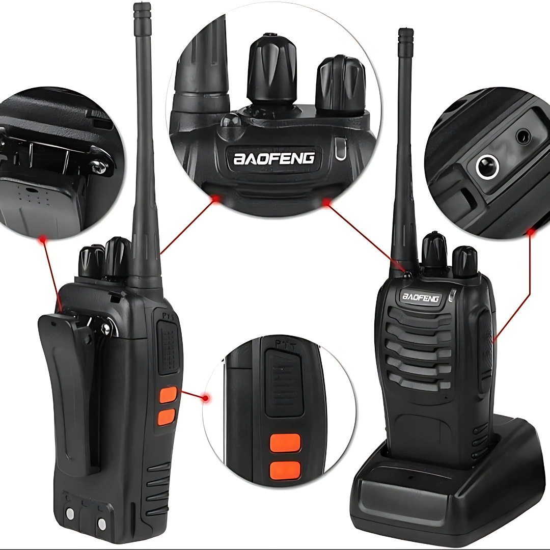 Doble Radio BAOFENG - Coordinación rápida en cualquier situación: perfecto para seguridad, eventos y aventura.