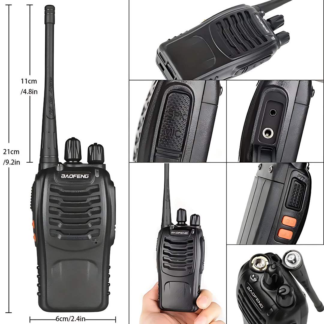 Doble Radio BAOFENG - Coordinación rápida en cualquier situación: perfecto para seguridad, eventos y aventura.