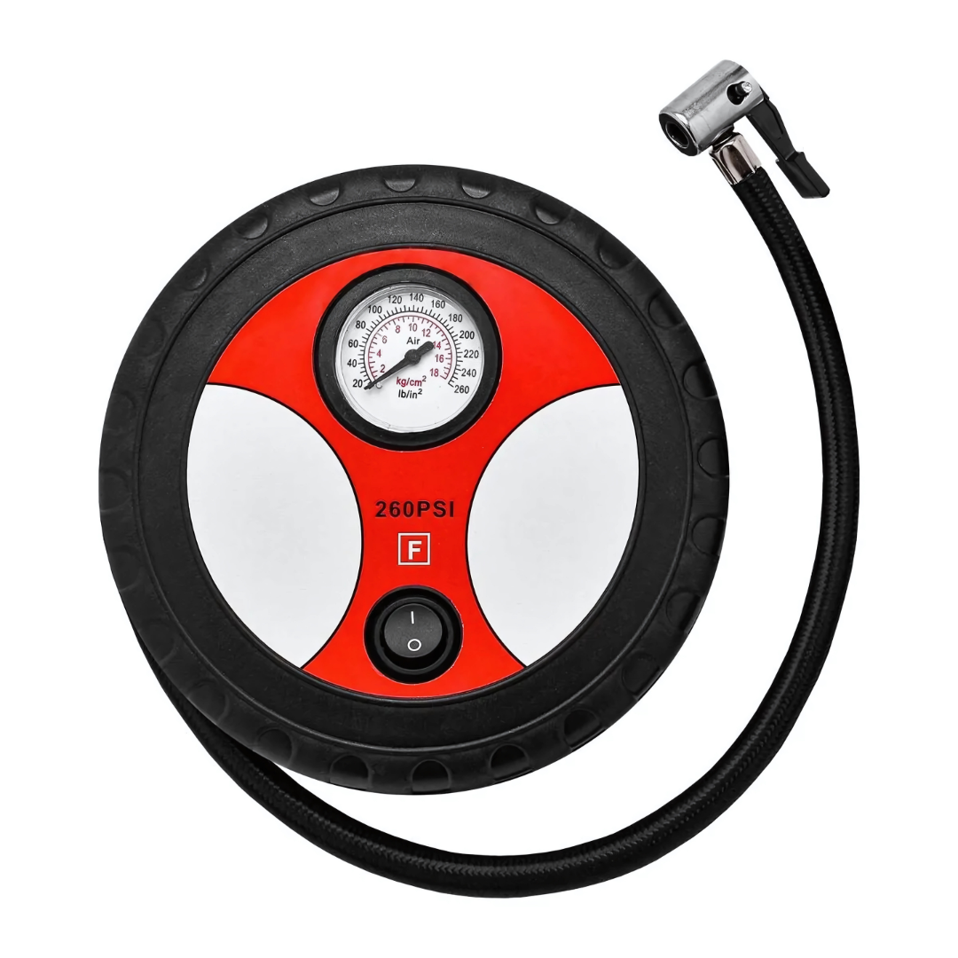 Compresor de Aire Portátil 12V – Solución instantánea para llantas desinfladas