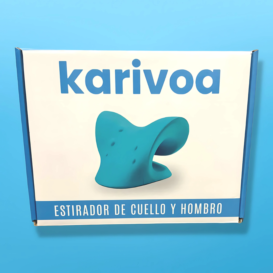 Estirador de Cuello y Hombros Karivoa™ – Alivio instantáneo desde casa