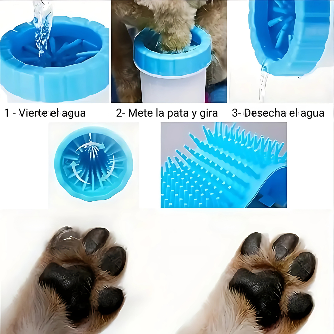 Limpia Patas PawPure™ - Hogar limpio, patas felices. ¡Lávalas sin complicaciones!