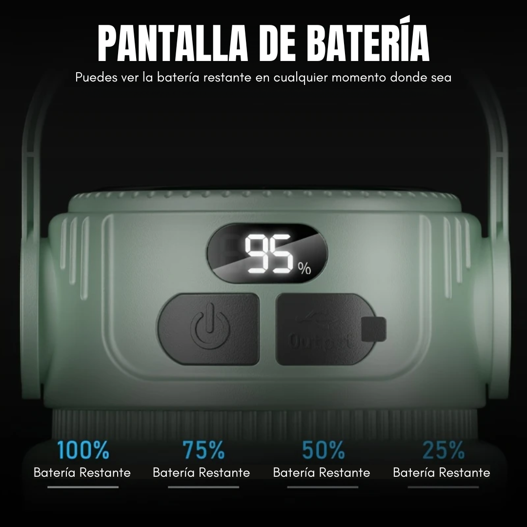 Linterna SolarGuard 360 - Ilumina cualquier rincón, donde sea que vayas.