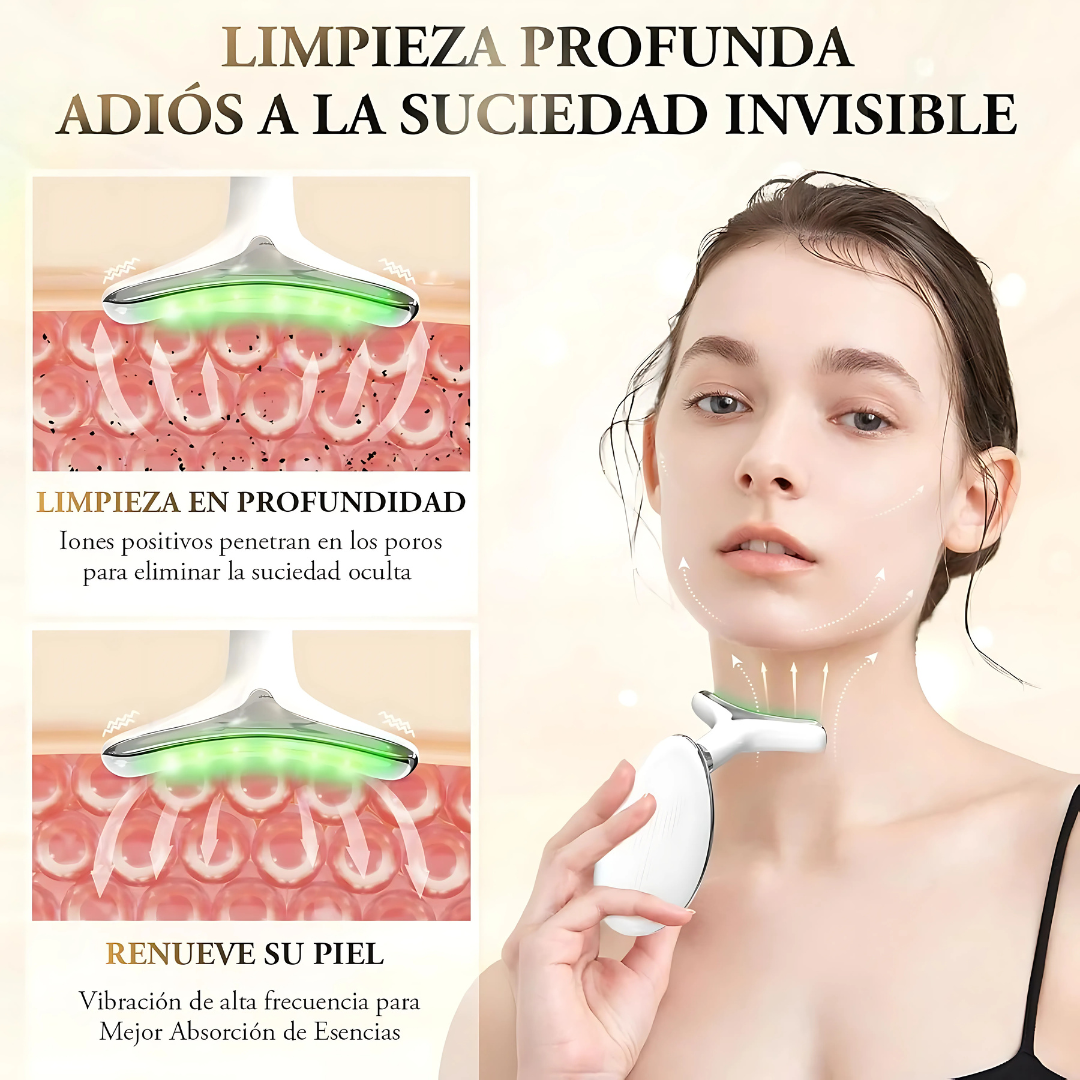 Masajeador Antiarrugas GlowLift™ - Tu aliado para una piel más suave, radiante y visiblemente rejuvenecida.