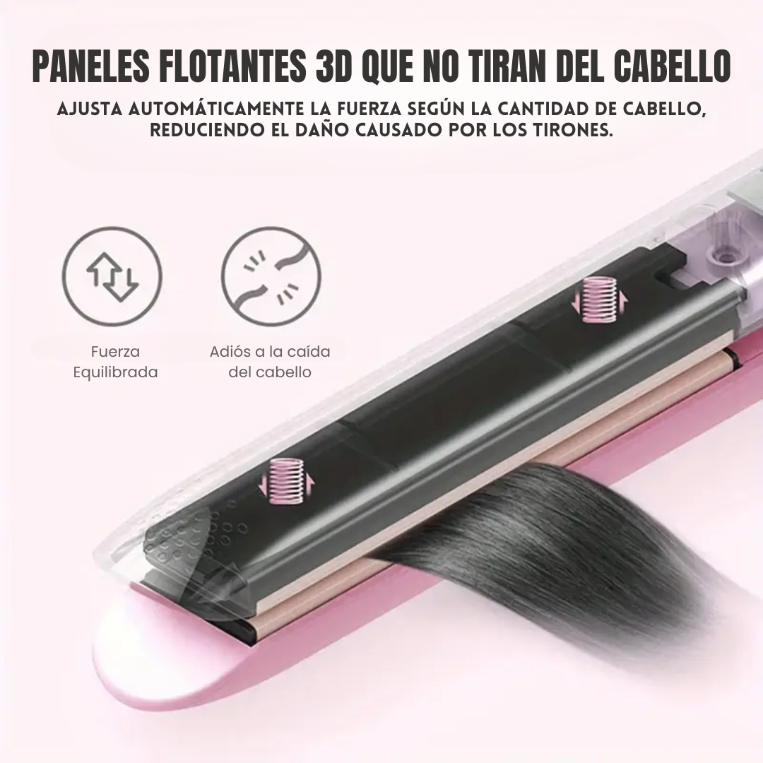 Plancha GlamFlex™ Mini – Para un peinado glamuroso y flexible en segundos.