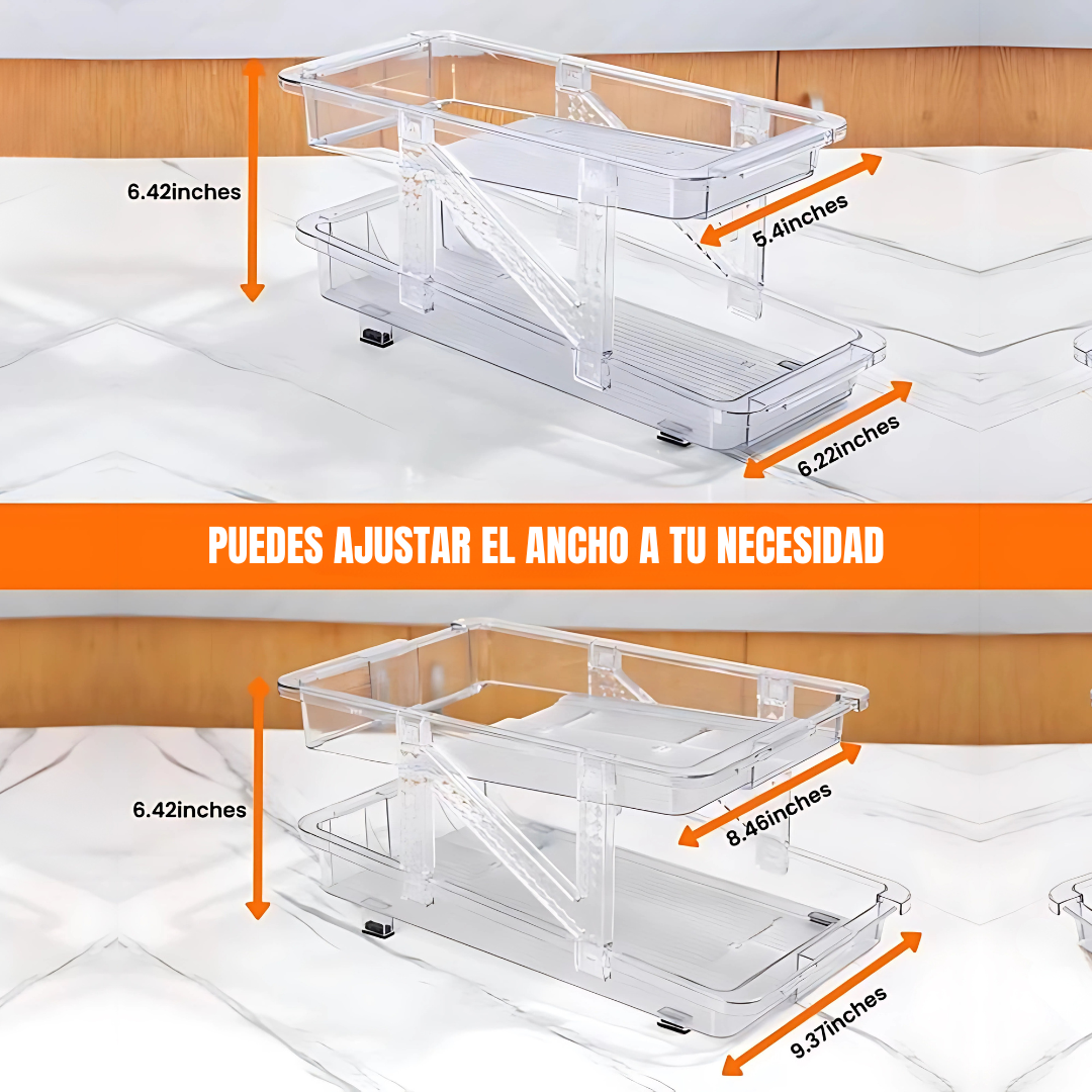 Organizador de Latas Plegable – Mantén tu refrigerador ordenado y aprovecha cada espacio
