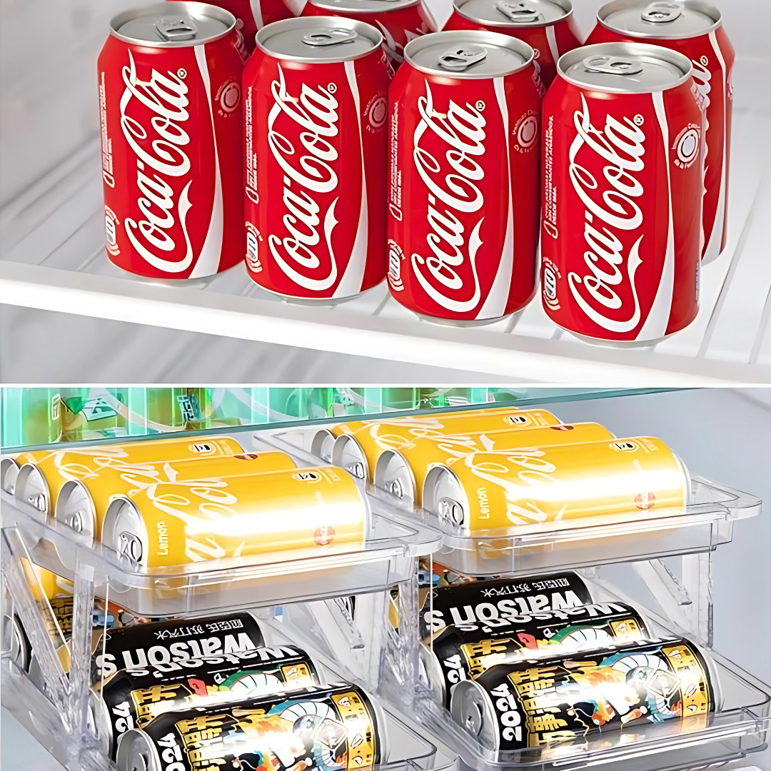 Organizador de Latas Plegable – Mantén tu refrigerador ordenado y aprovecha cada espacio