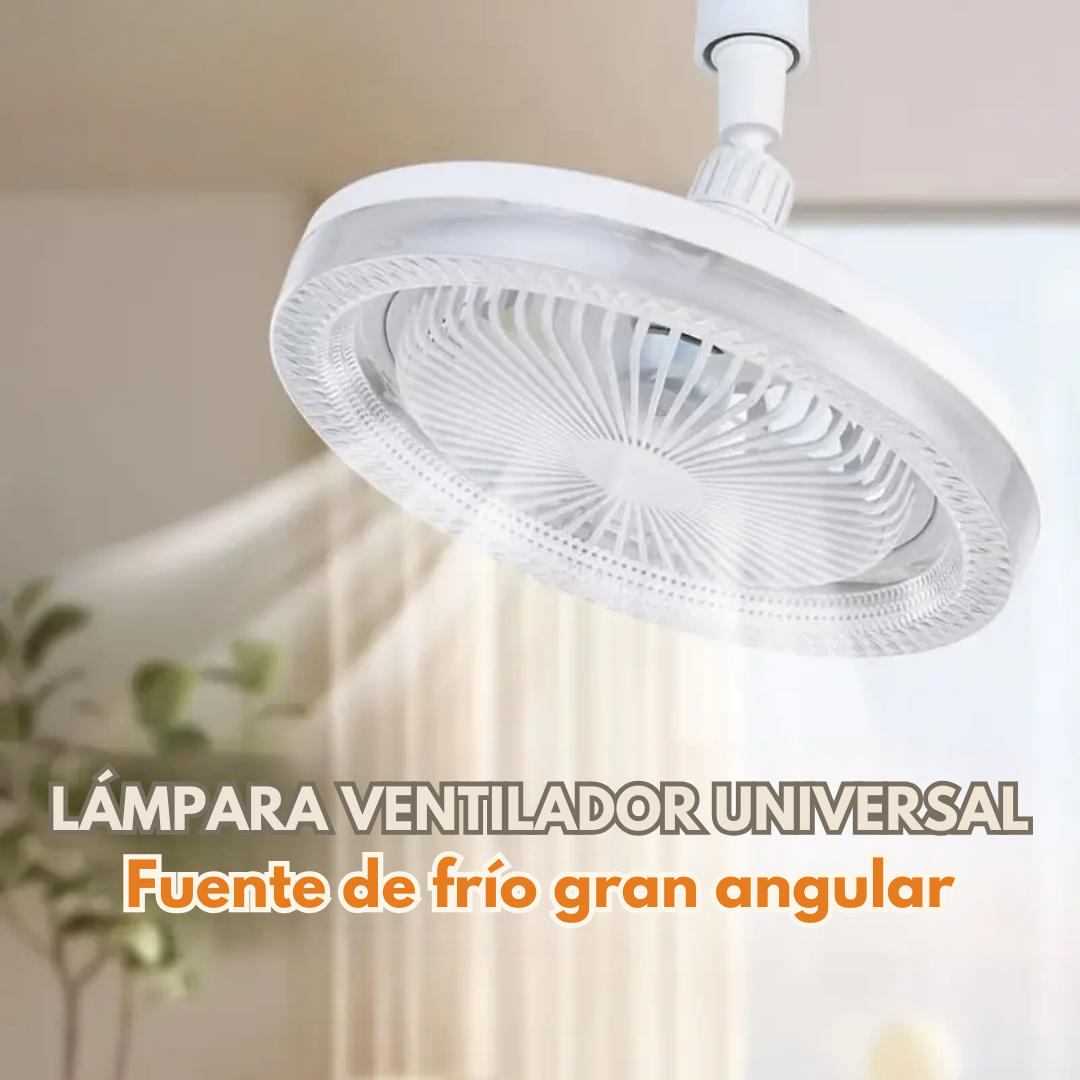 VENTILADOR LAMPARA – Frescura inmediata, iluminación integrada y comodidad en cualquier espacio