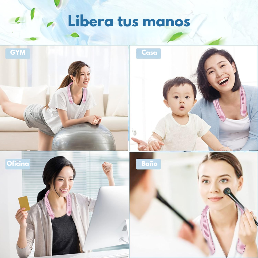 Ventilador BreezeBand - Comodidad y frescura alrededor de tu cuello.