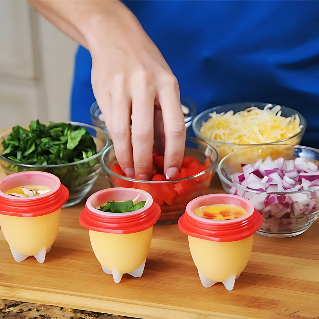 MOLDE HUEVOS SILICONA (Pack*6) – Cocina práctica y sin complicaciones