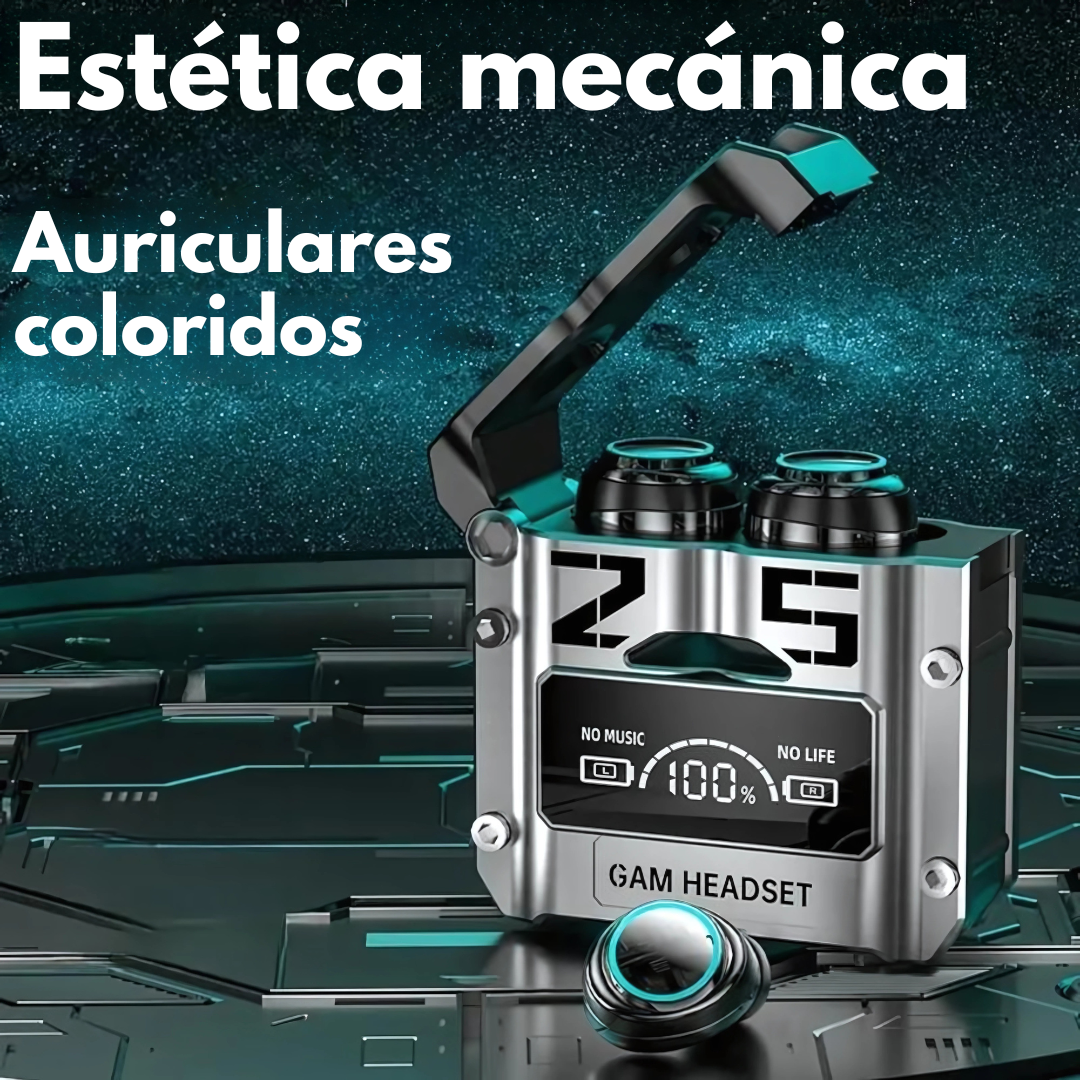 AURICULARES INALÁMBRICOS M25 – Sonido potente, estilo gamer y libertad total