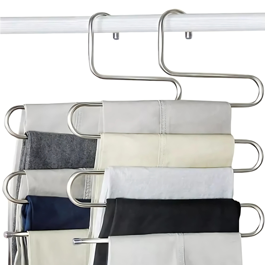 PERCHA MULTIFUNCIONAL (PACK*2) – Más orden, menos espacio ocupado en tu clóset