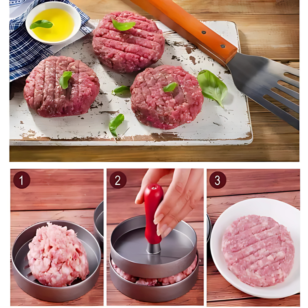 MOLDE PARA HACER TORTAS DE HAMBURGUESAS – Perfectas, firmes y listas en segundos