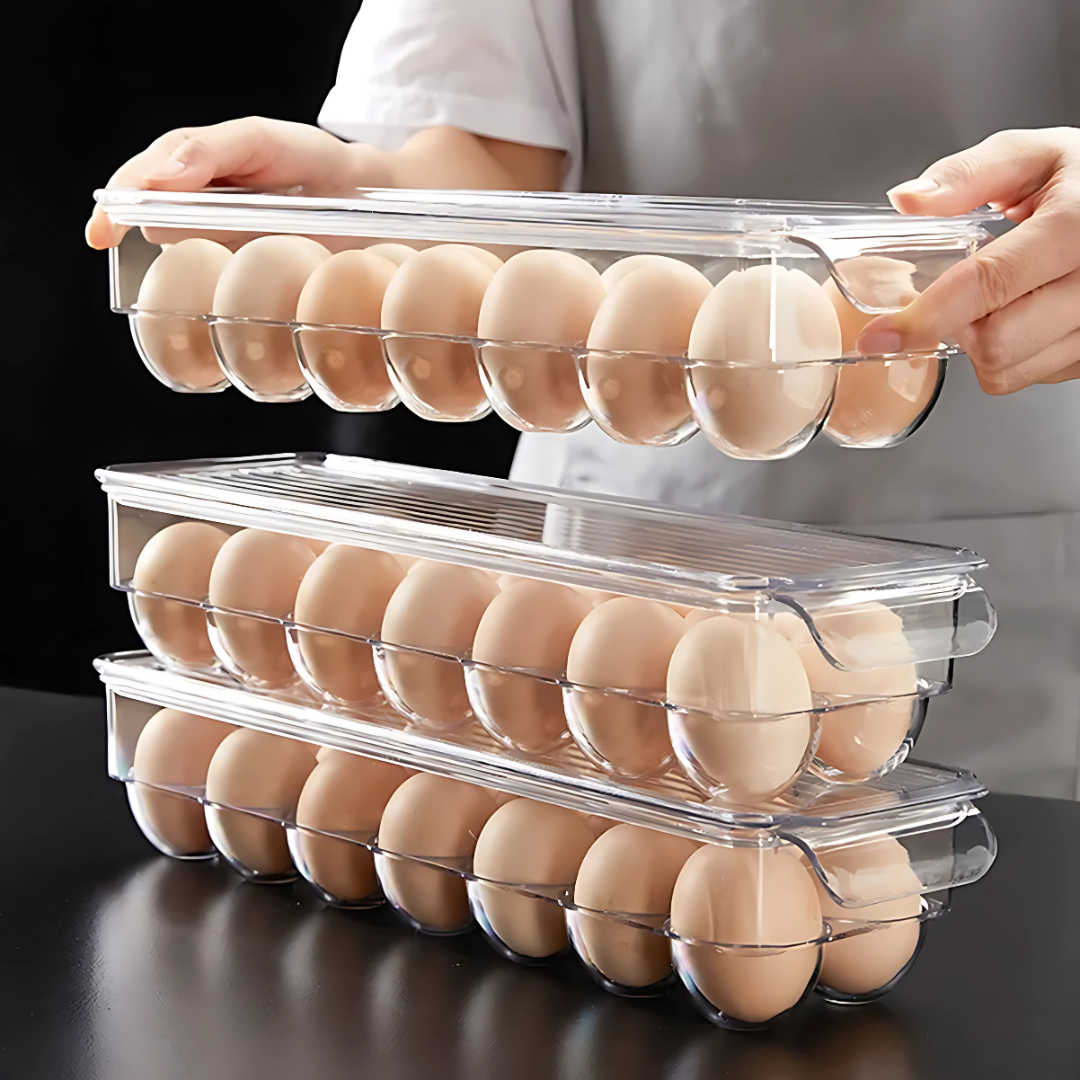 CONTENEDOR DE HUEVOS 14 ESPACIOS – Orden y frescura en tu refrigerador