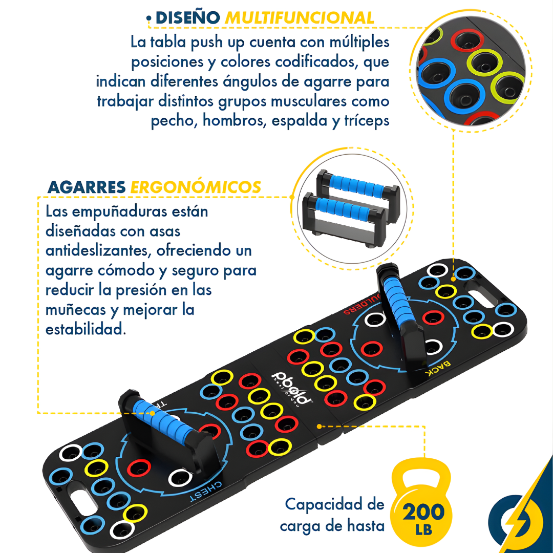 TABLA DE FLEXIONES – Entrenamiento completo, fuerza funcional y resultados visibles desde casa
