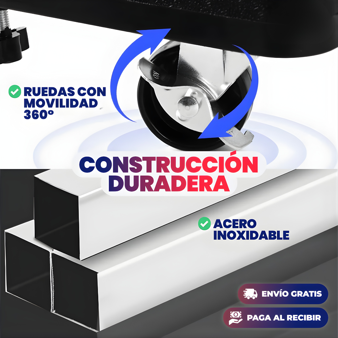 BASE CON RODOS – Mueve fácil tu lavadora, nevera o muebles pesados