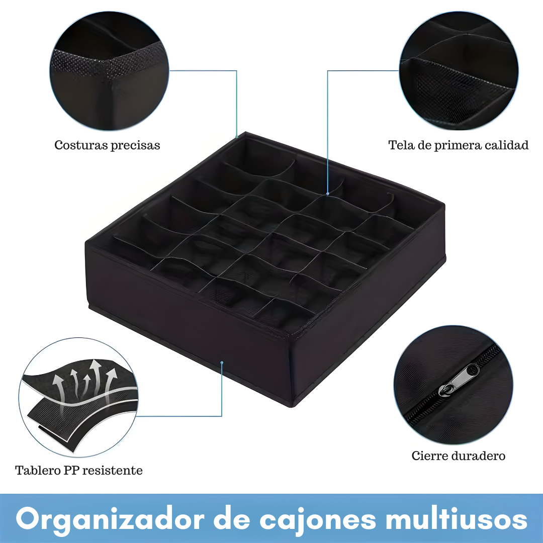 ORGANIZADOR DE ROPA INTERIOR CON ESPACIOS – Orden perfecto, cada prenda en su lugar