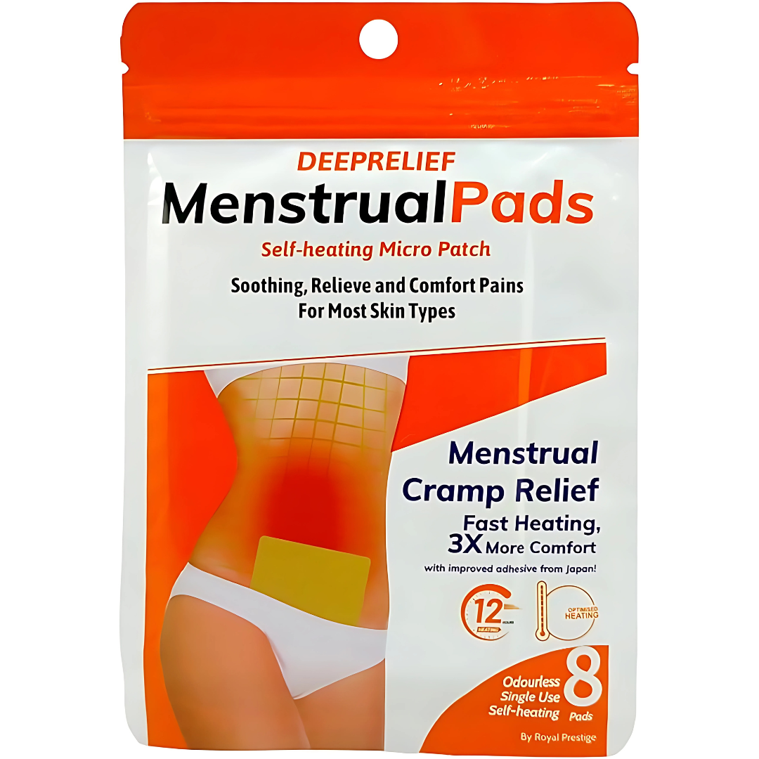 PARCHES TÉRMICOS PARA CÓLICOS MENSTRUALES (24 Unds.) – Calor instantáneo y alivio prolongado