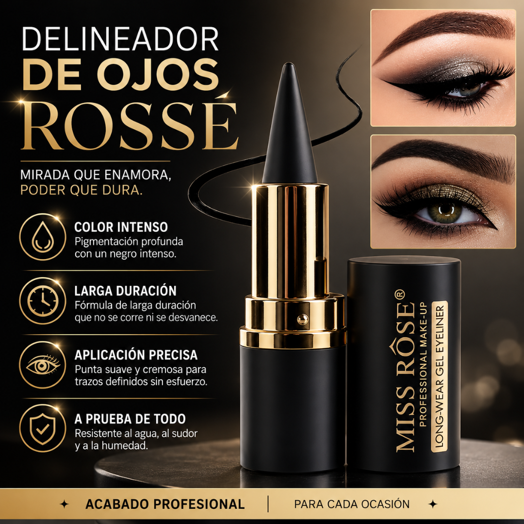 DELINEADOR DE OJOS ROSSÉ – Precisión suave e impermeable