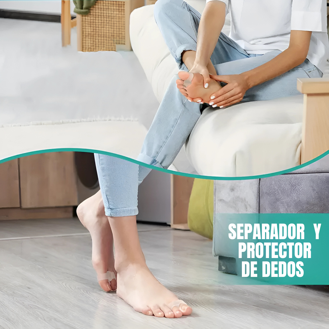 Separador y Protector para Dedos Diseñado en Gel Polímero Universal – Comodidad y alivio en cada paso