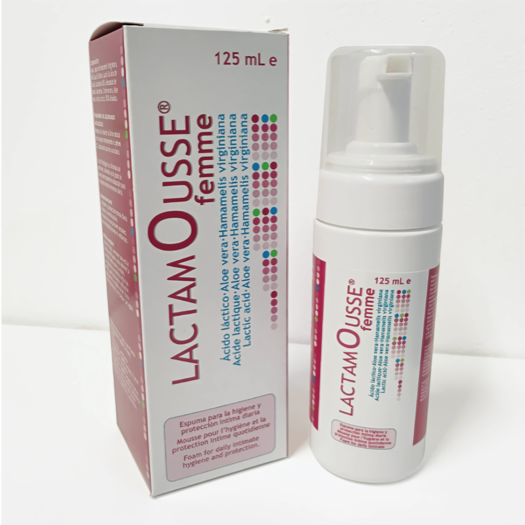 LACTAMOUSSE FEMME ESPUMA DE HIGIENE ÍNTIMA – Frescura y protección delicada todos los días