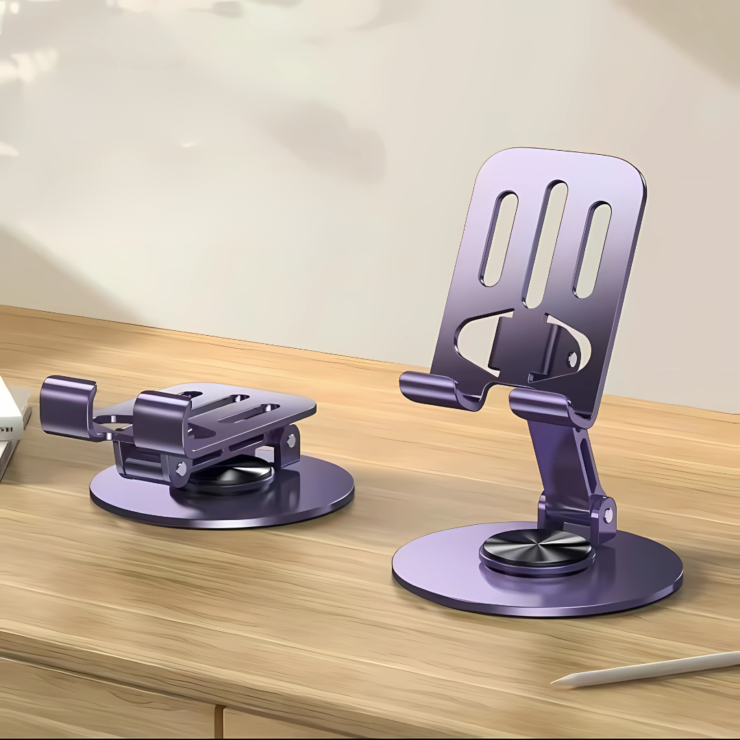 SOPORTE DE METAL PARA CELULAR DE 360° – Visualiza cómodo y sin manos