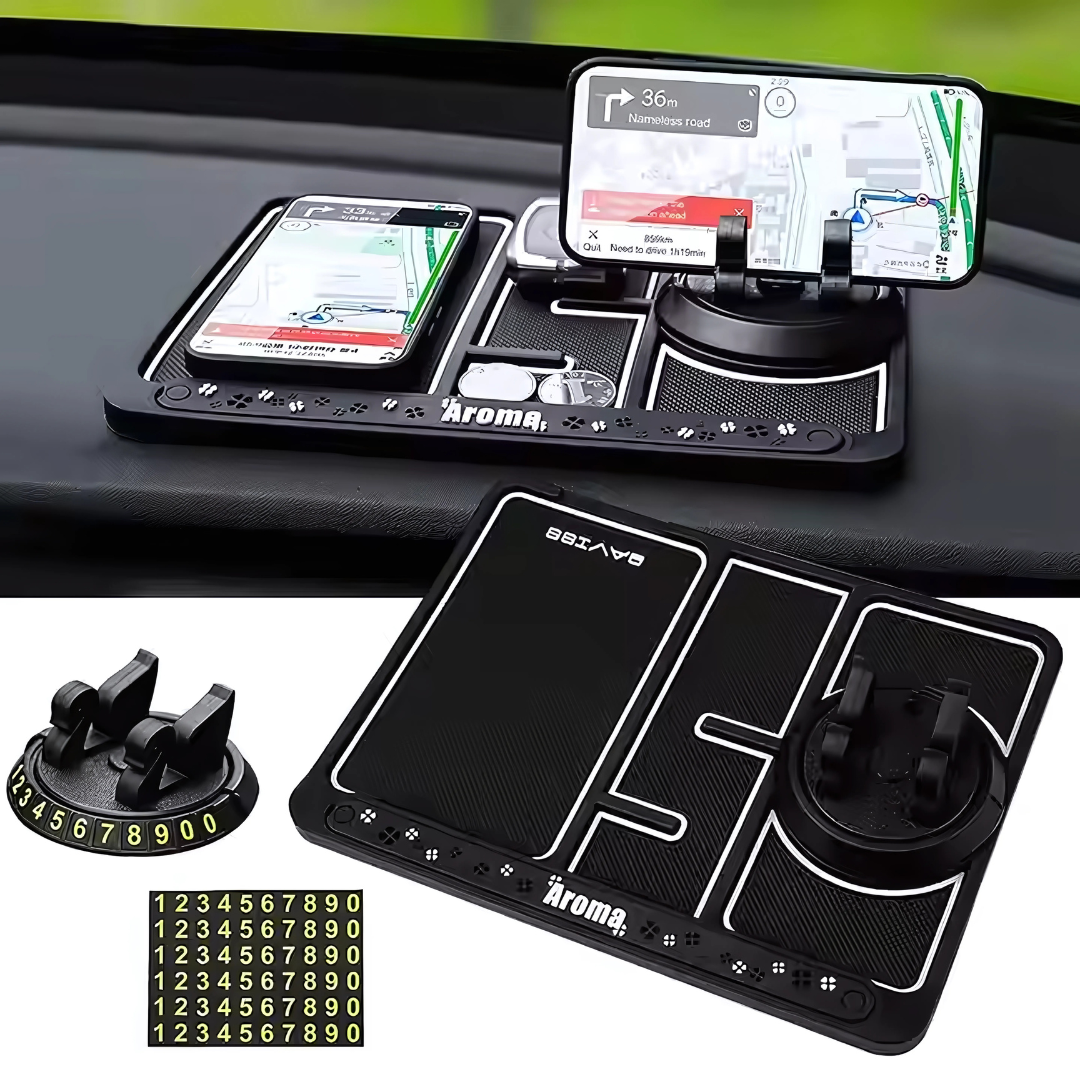 ALMOHADILLA ANTIDESLIZANTE PARA AUTO – Tu celular y objetos siempre seguros en el tablero