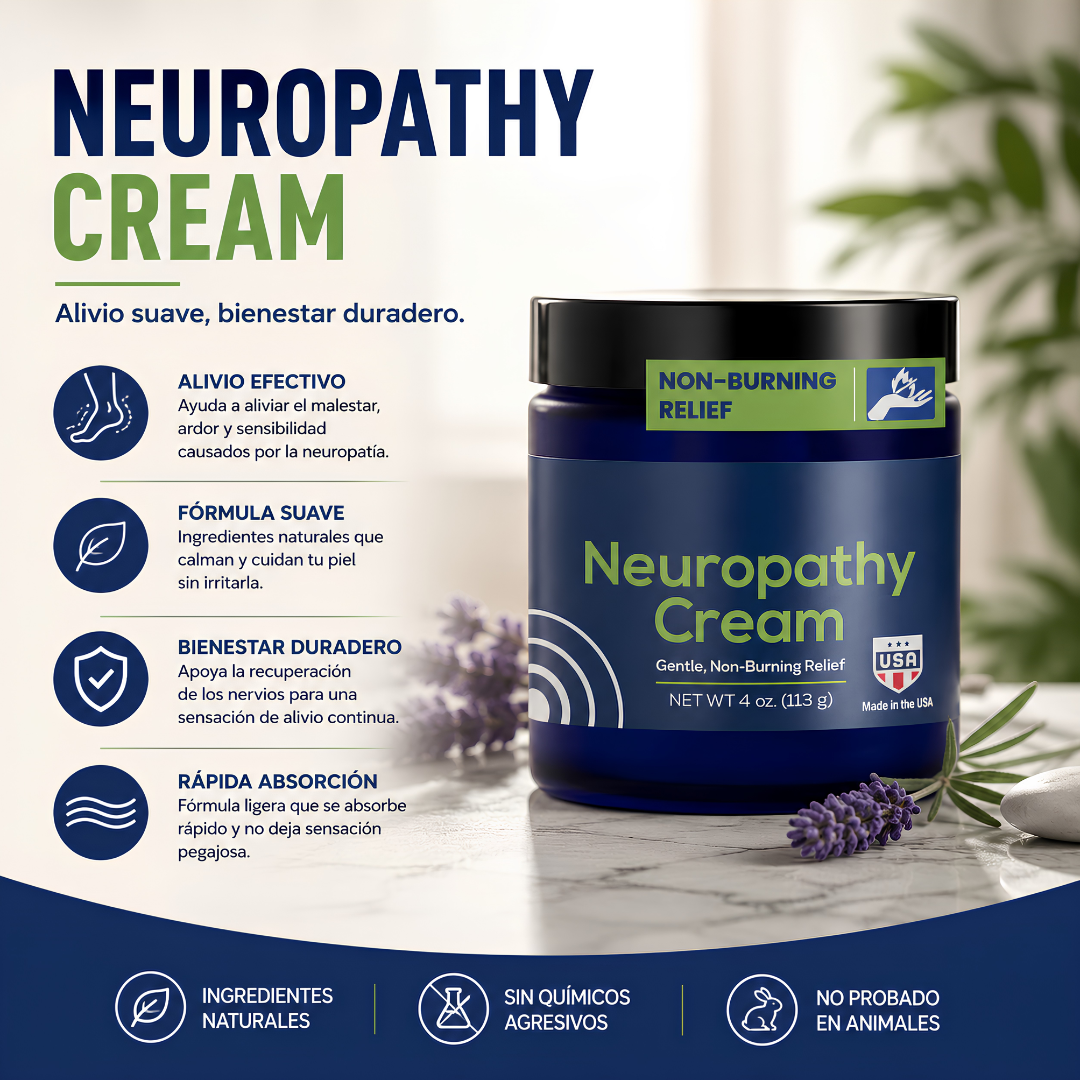 NEUROPATHY CREAM – Alivio para tus pies
