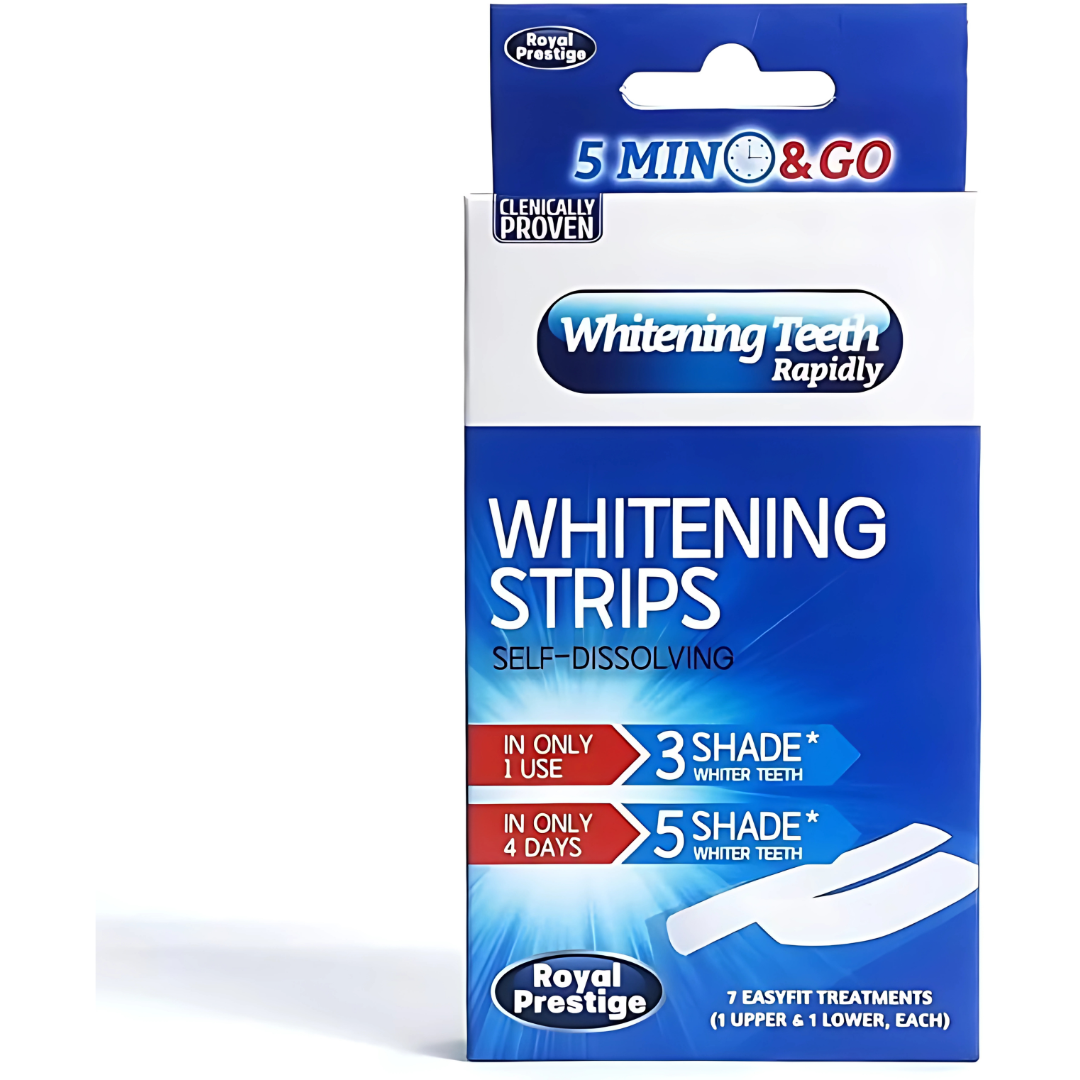 WHITENING STRIPS TIRAS BLANQUEADORAS – Sonríe con seguridad y dientes más blancos