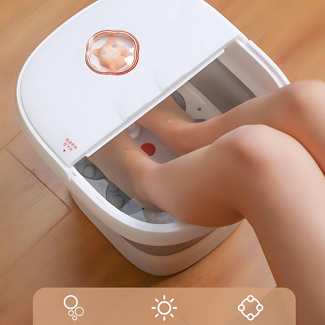 TINA SPA PARA PIES CON MASAJEADOR PLEGABLE – Relajación y cuidado desde casa