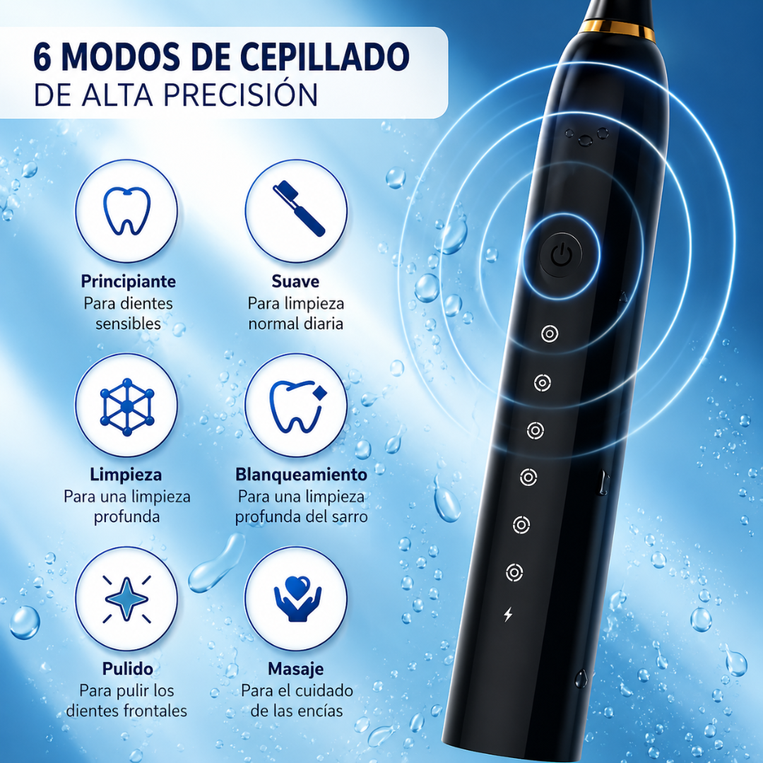 CEPILLO DENTAL ELÉCTRICO RECARGABLE X-3 – Limpieza diaria más profunda, práctica y constante