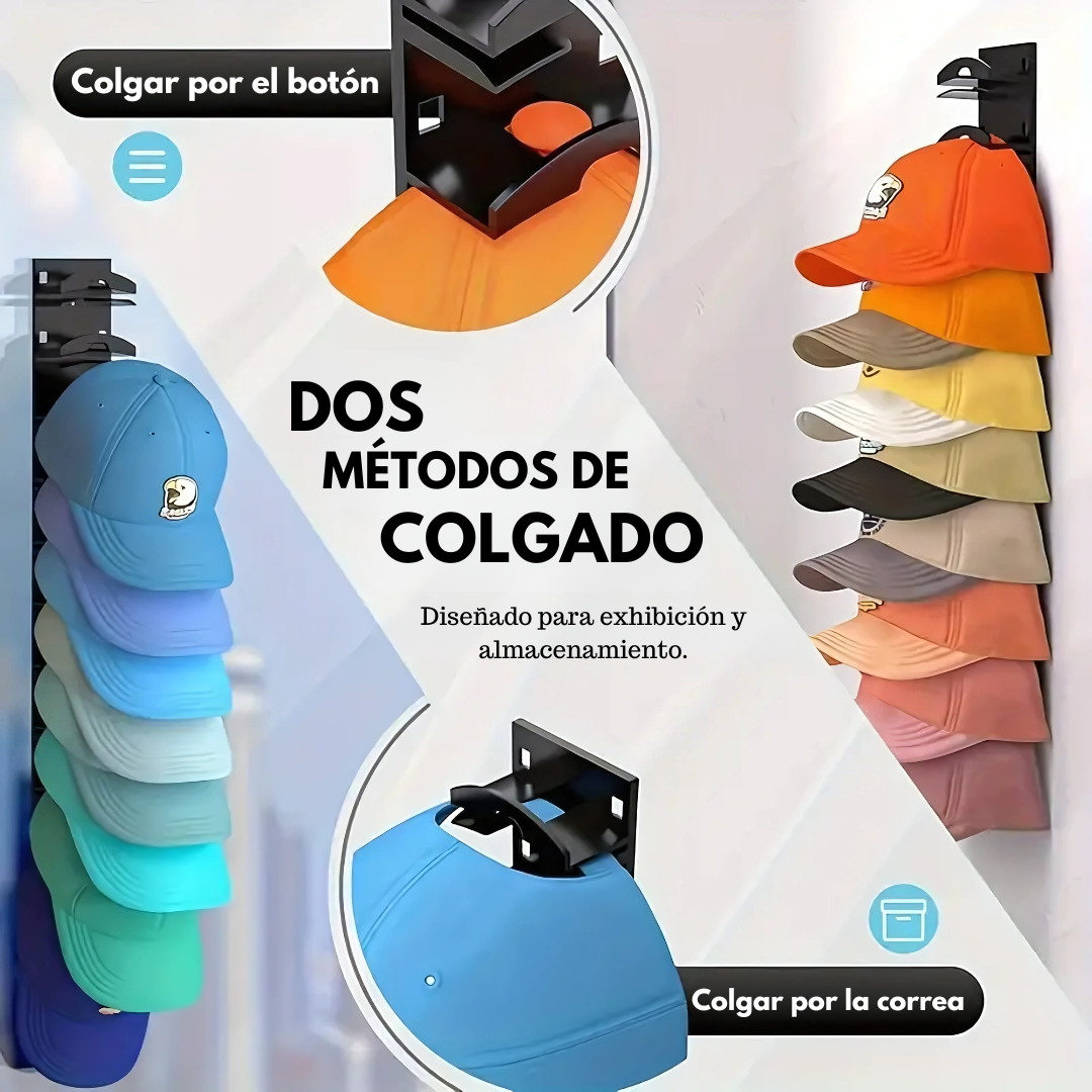 ORGANIZADOR DE GORRAS 10 ESPACIOS – Orden y protección para tu colección