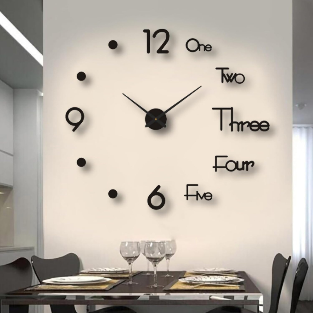 Reloj EchoWall 3D - Transforma tu espacio con elegancia, y nunca pierdas la noción del tiempo.