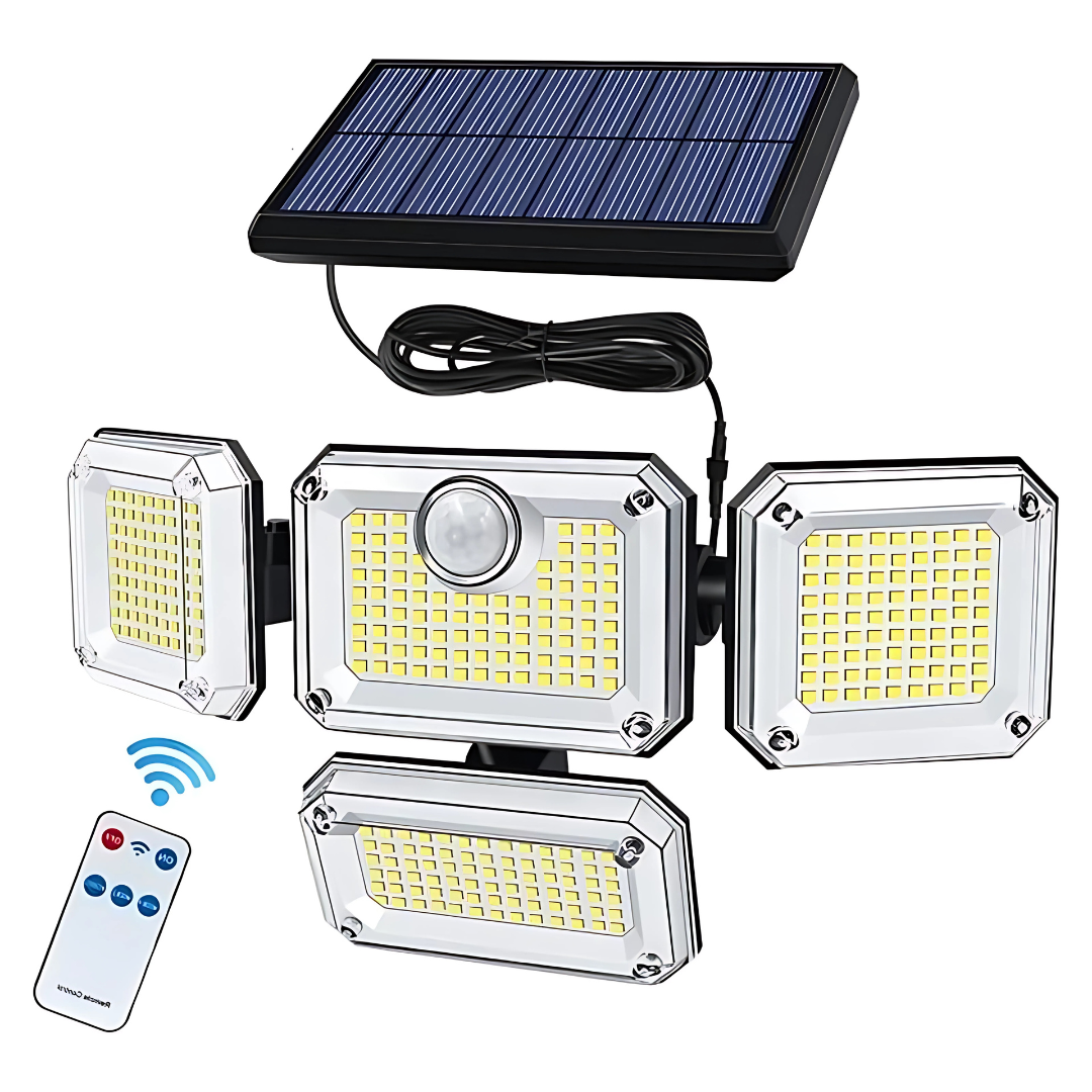LUZ DE SEGURIDAD CON DETECTOR DE MOVIMIENTO – Iluminación automática para tu tranquilidad