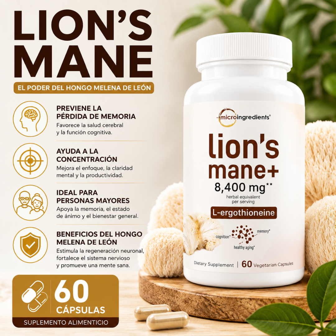 LION’S MANE - Memoria y enfoque diario