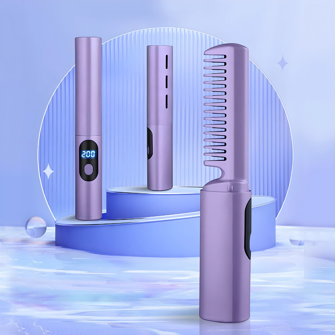 PEINE ALISADOR PORTÁTIL – Cabello liso y perfecto en cualquier lugar