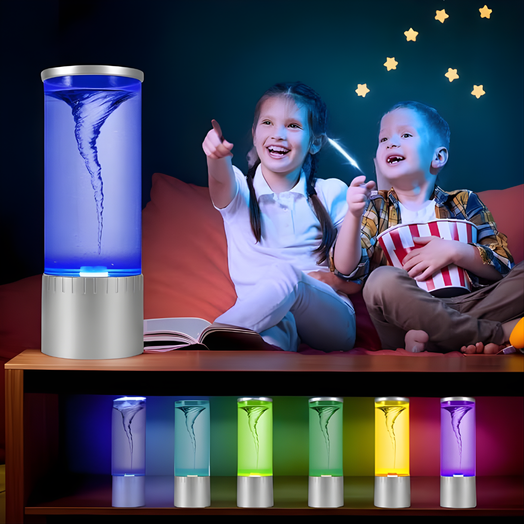 VORTEX LAMP – Iluminación hipnótica, atmósfera relajante y decoración que cautiva