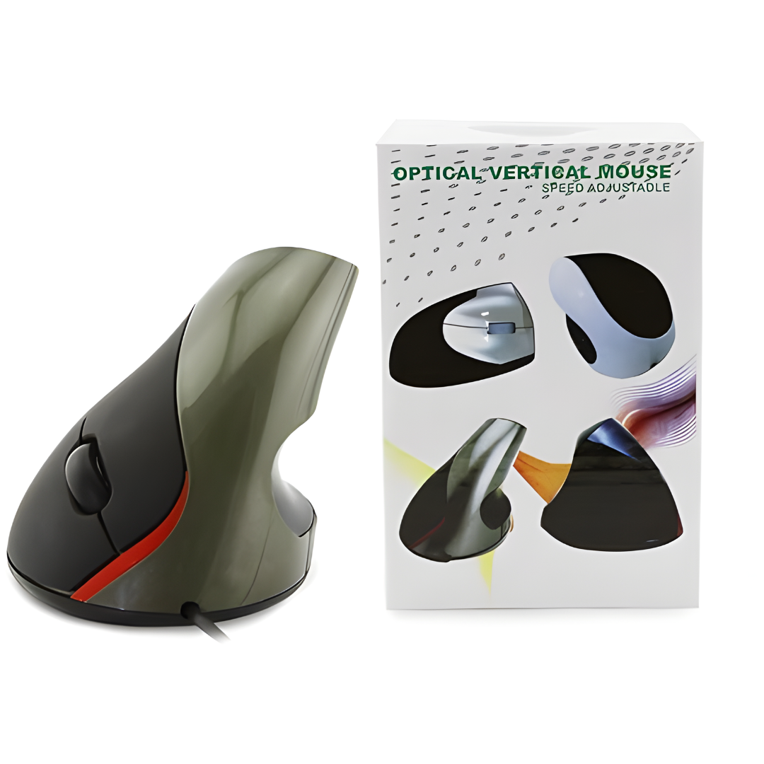 MOUSE ERGONÓMICO CON CABLE – Comodidad natural, control preciso y menos tensión al trabajar