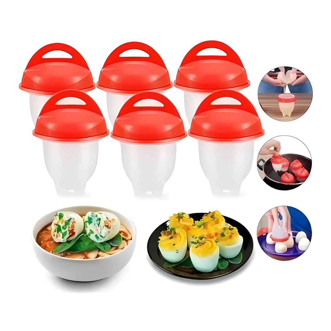 MOLDE HUEVOS SILICONA (Pack*6) – Cocina práctica y sin complicaciones