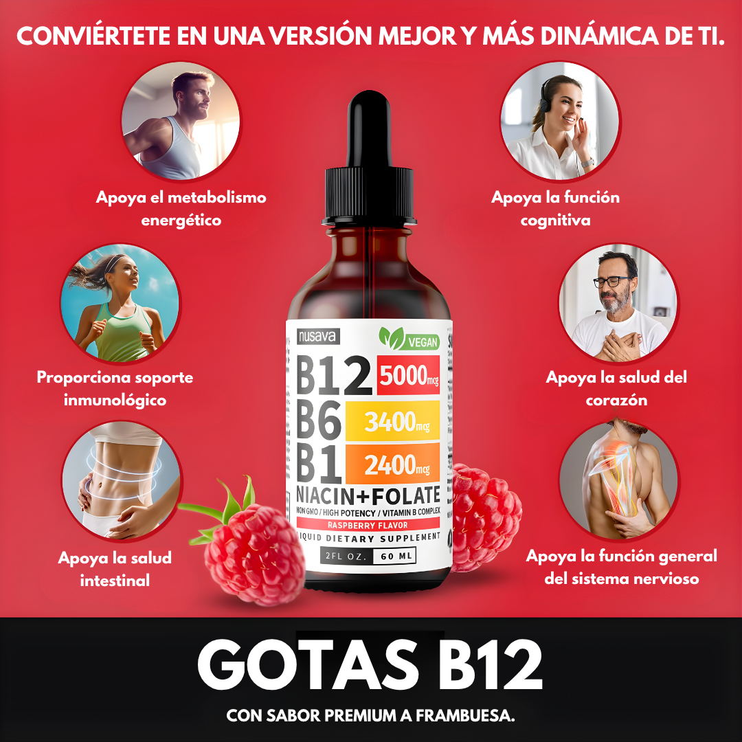 VITAMIN B COMPLEX B12-B6-B1 – Energía, enfoque y apoyo nutricional diario