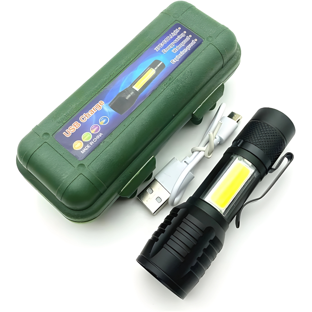 2 LINTERNAS RECARGABLE – Doble potencia, doble seguridad
