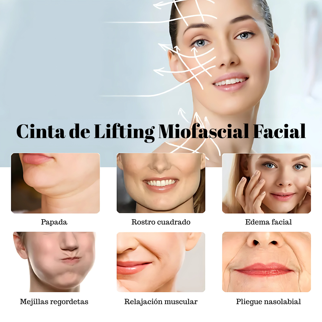 LIFT TAPE FACIAL (PACK X2) – Efecto lifting instantáneo sin cirugía ni dolor