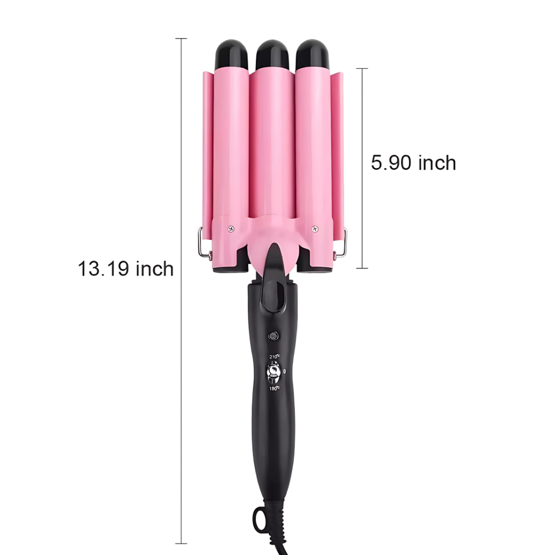 PLANCHA RIZADORA HONDAS DE SIRENA – Ondas definidas y volumen espectacular en minutos