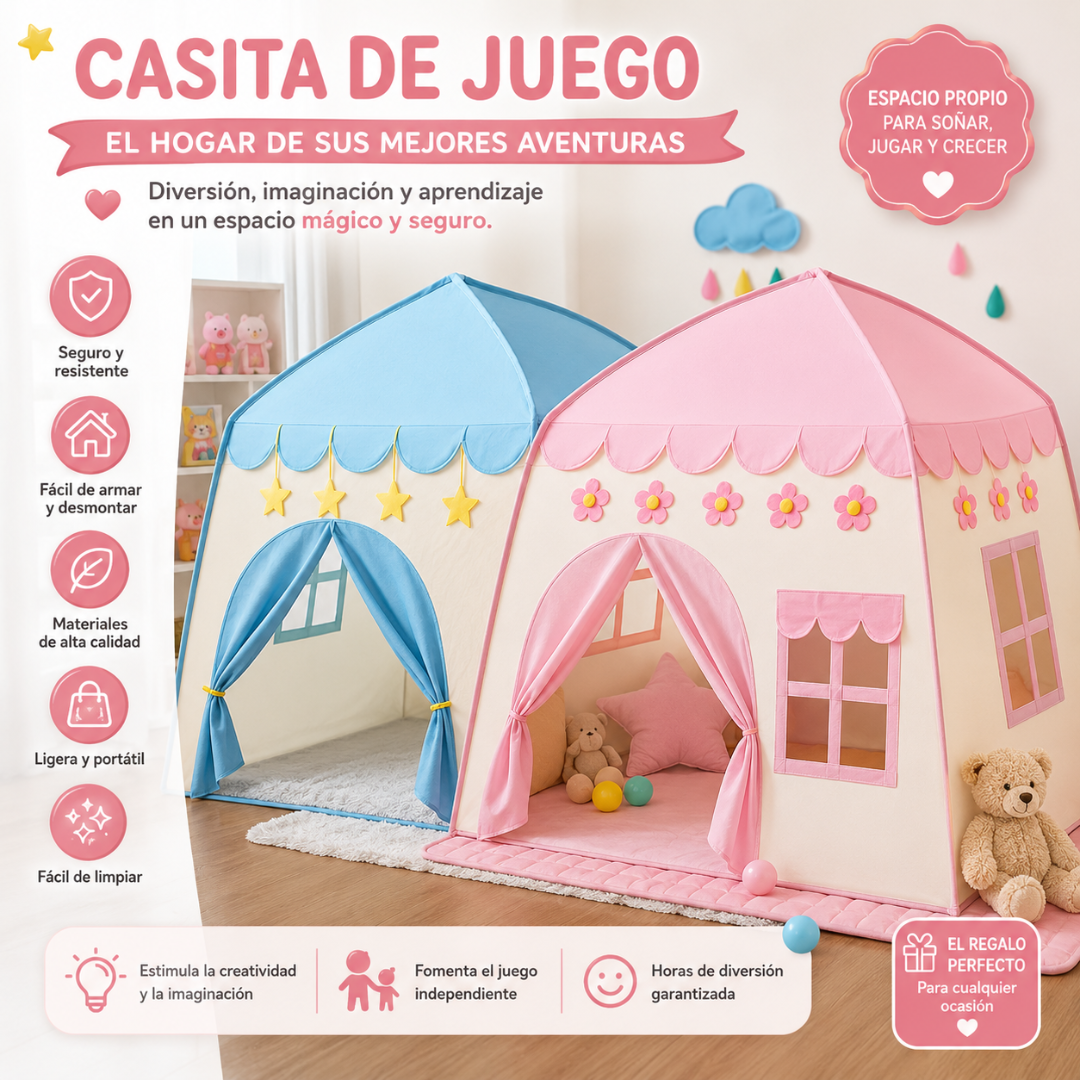 CASA DE JUEGO – Un espacio amplio para imaginar, jugar y crear