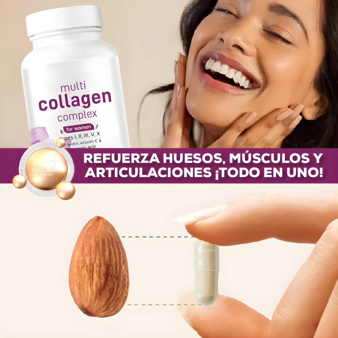 MULTICOLLAGEN PASTILLA (90 CÁPSULAS) – Fuerza interna, articulaciones más sanas y piel firme con un soporte avanzado de colágeno