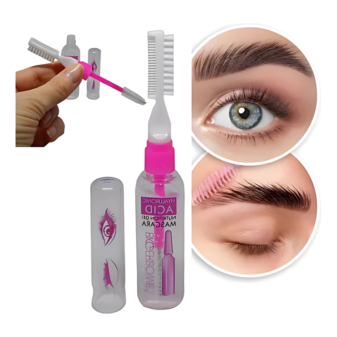MÁSCARA DE PESTAÑAS Y CEJAS DE ÁCIDO HIALURÓNICO Pack 2Und. – Nutrición y volumen que transforman tu mirada