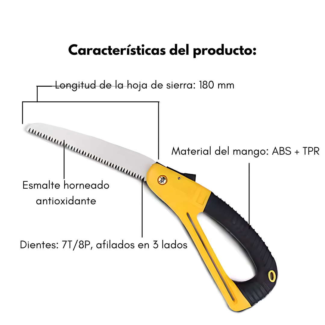 SIERRA DE MADERA – Corta con precisión y seguridad donde lo necesites