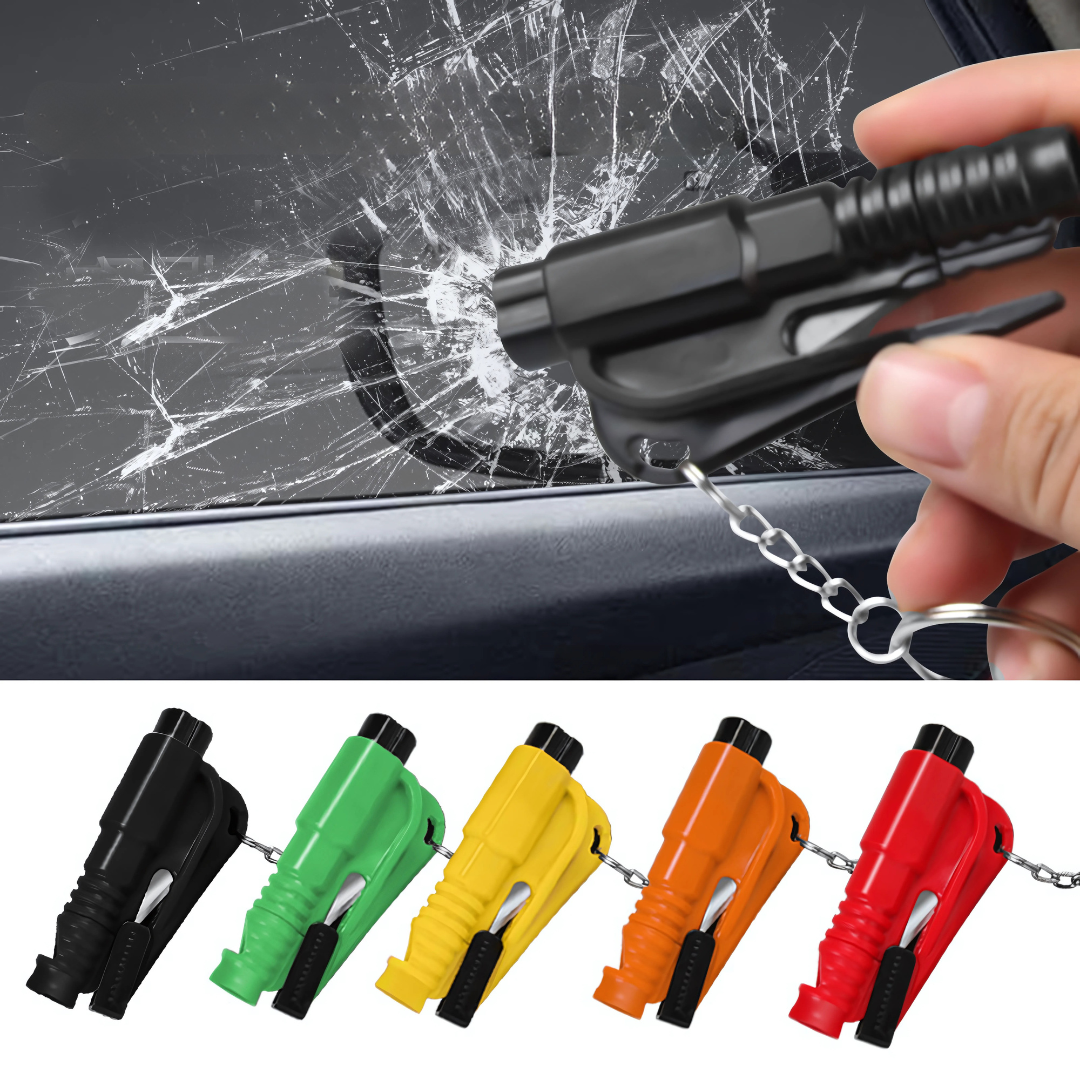 LLAVE ROMPE VIDRIOS DE EMERGENCIA (PACK X2) – Tu herramienta de rescate siempre a la mano