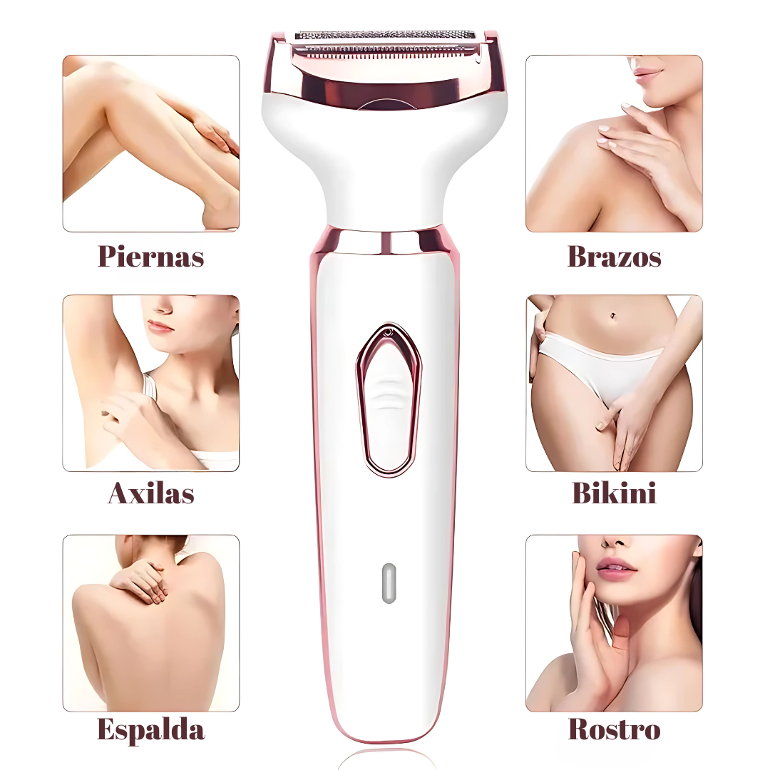 DEPILADORA ELÉCTRICA 4 EN 1 – Tu rutina de belleza completa en un solo dispositivo