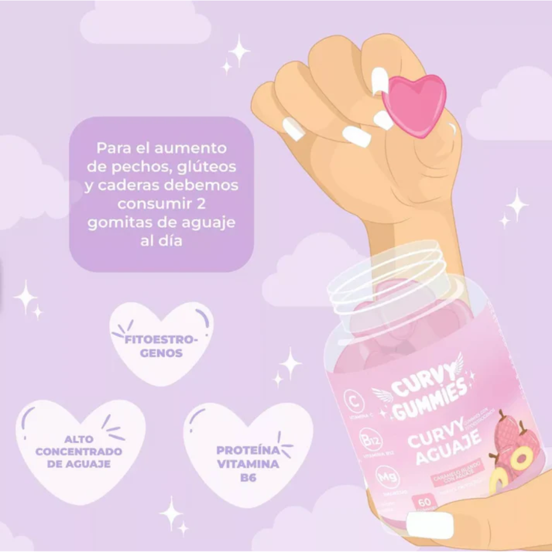 CURVY GUMMIES 60 Und. – Soporte natural para tu figura y bienestar